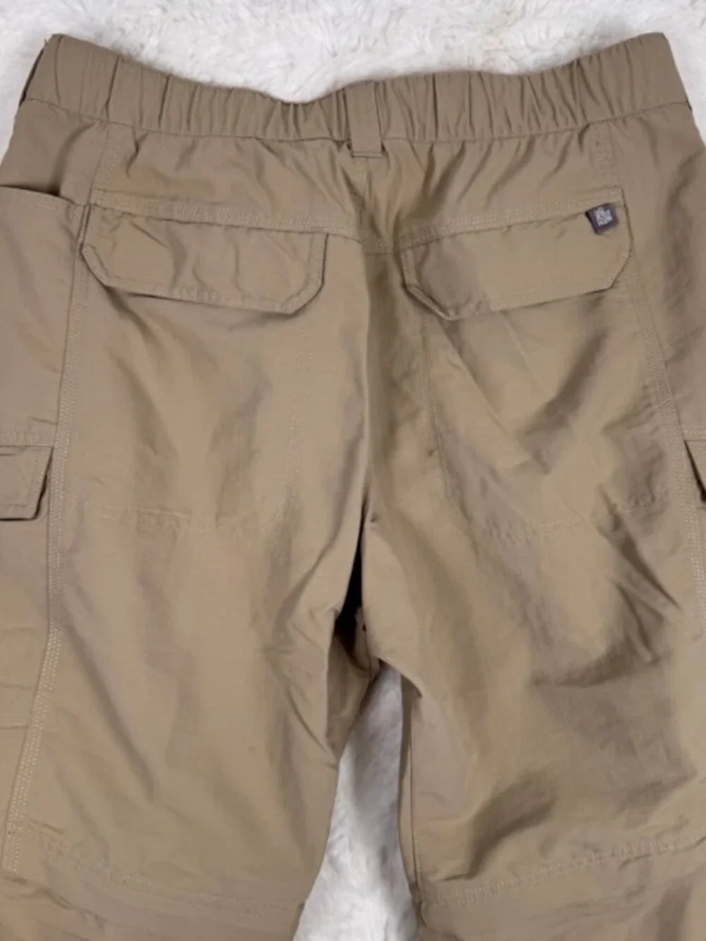 North Face Paramount Peak II Convertible Short Pants Men's Medium Beige Hiking